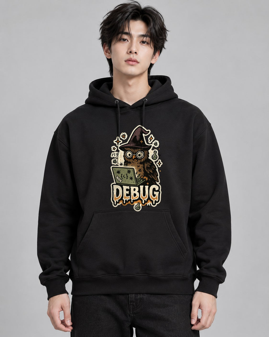 Witch Owl Coder - Black