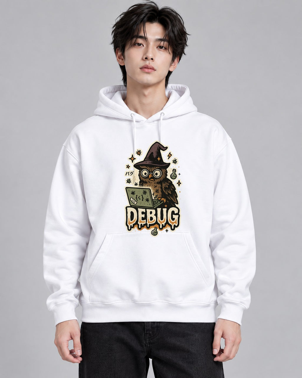 Witch Owl Coder - White