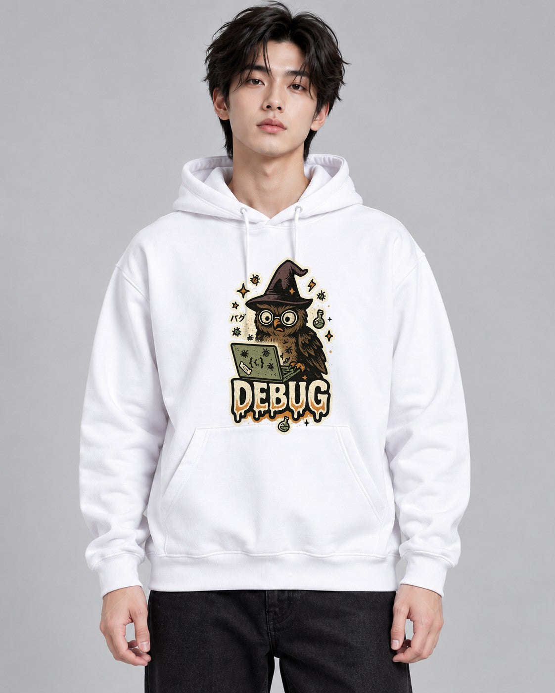 Witch Owl Coder - White