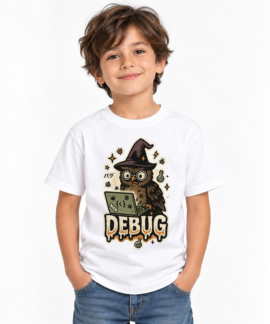 Witch Owl Coder - White