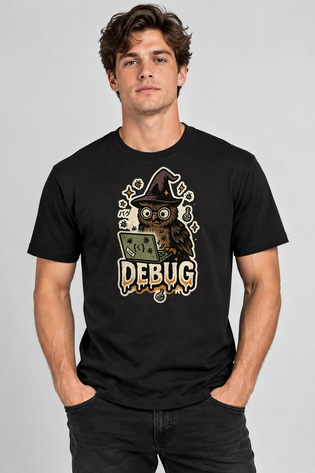 Witch Owl Coder - Black