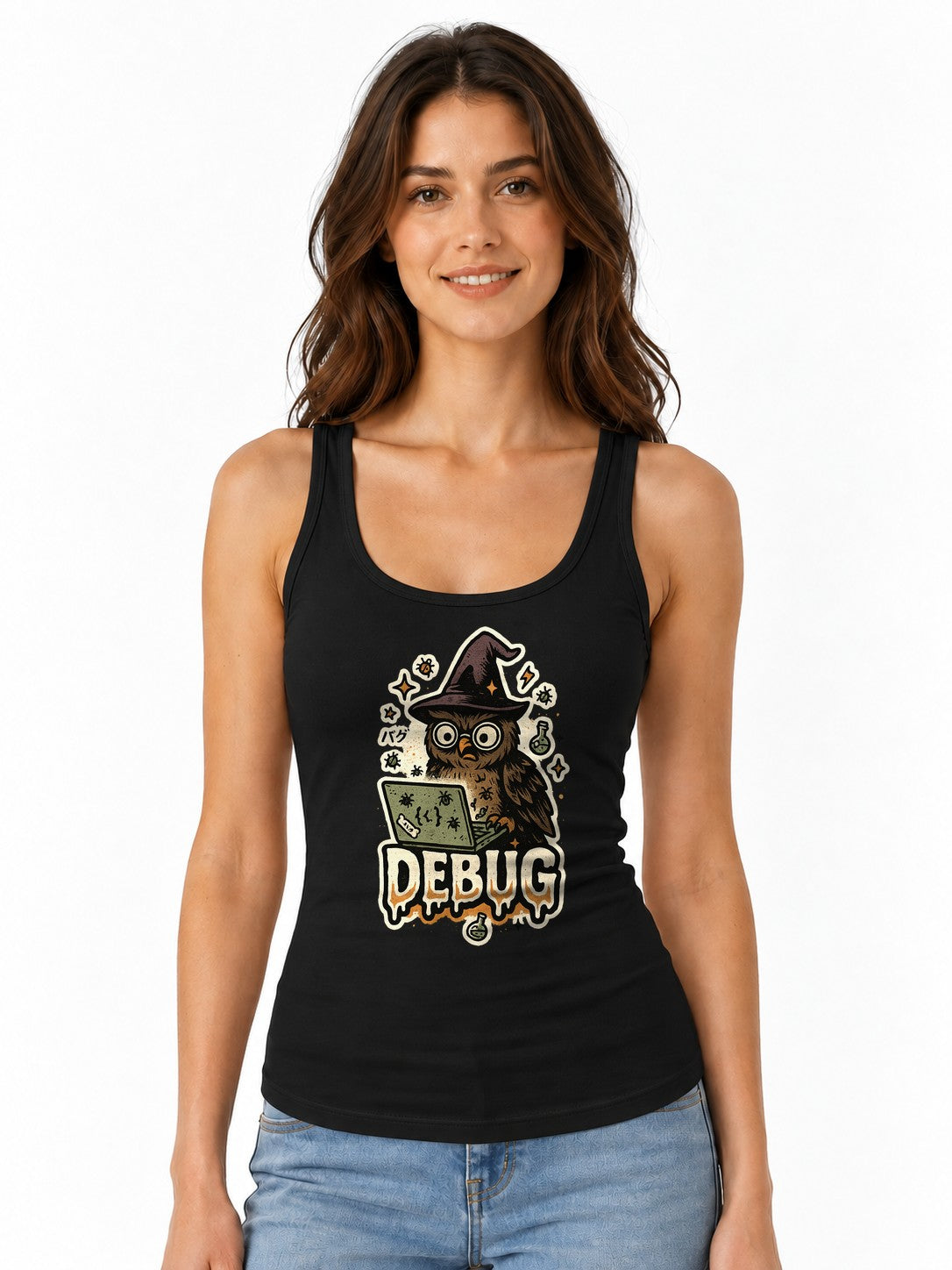 Witch Owl Coder - Black