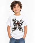 Witch Scissors Skull - White
