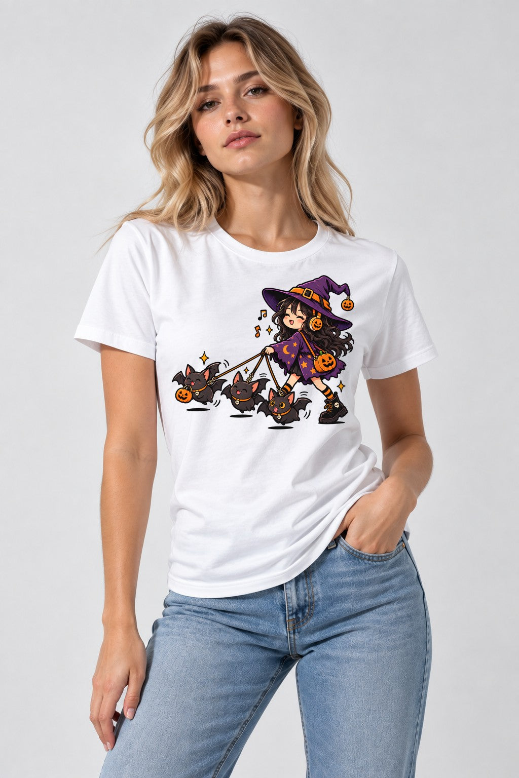 Witch Walking Bats - White