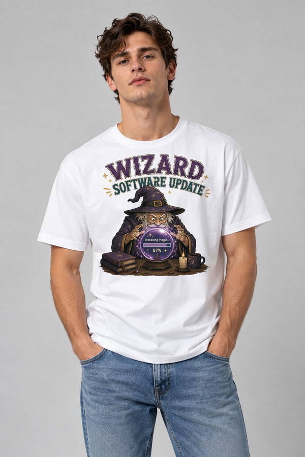 Wizard Software Update Installing Magic - White