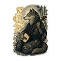 Wolf Shamisen Player