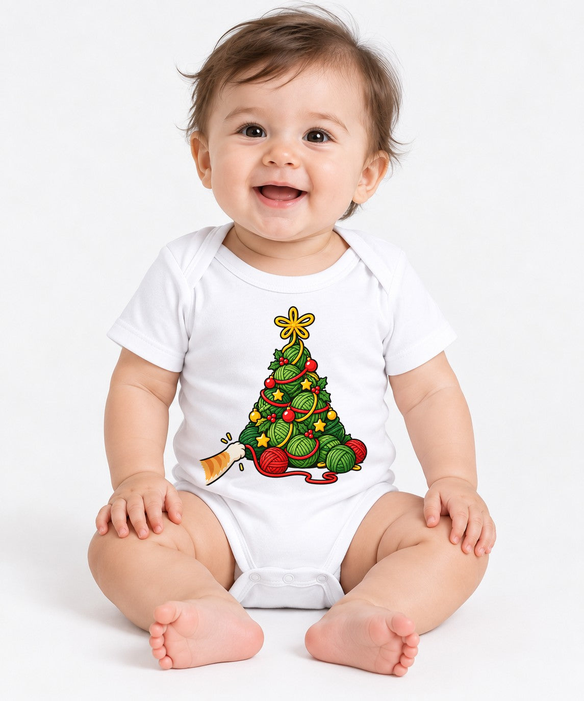 Yarn Christmas Tree - White