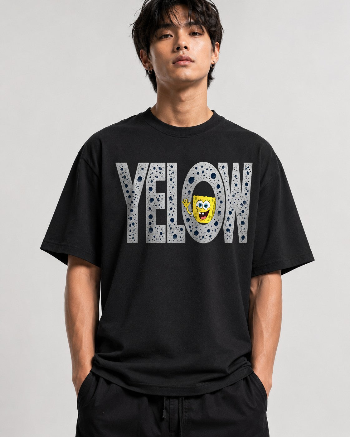 Yellow Sponge - Black