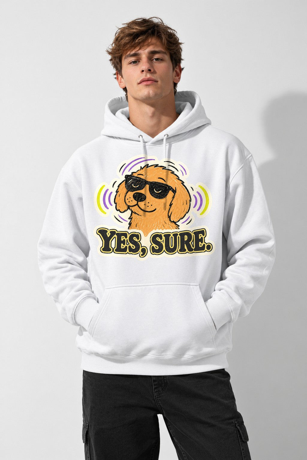 Yes Sure Dog - White