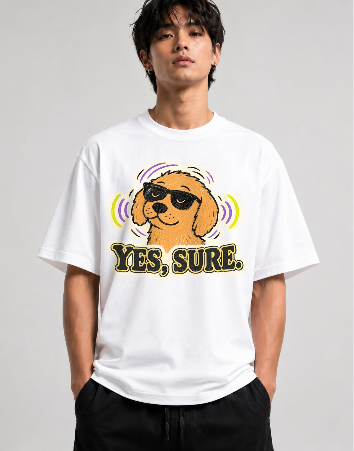Yes Sure Dog - White