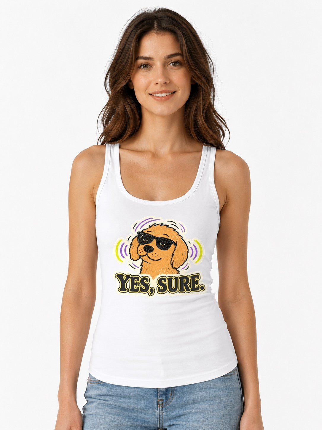 Yes Sure Dog - White