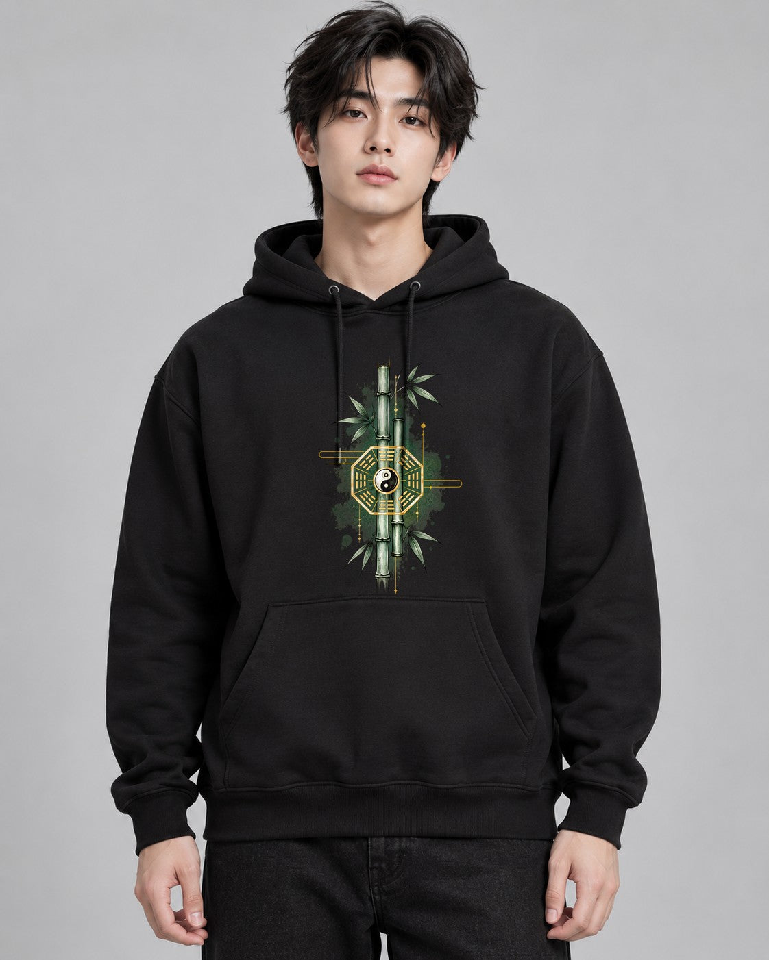 Zen Bamboo Bagua - Black