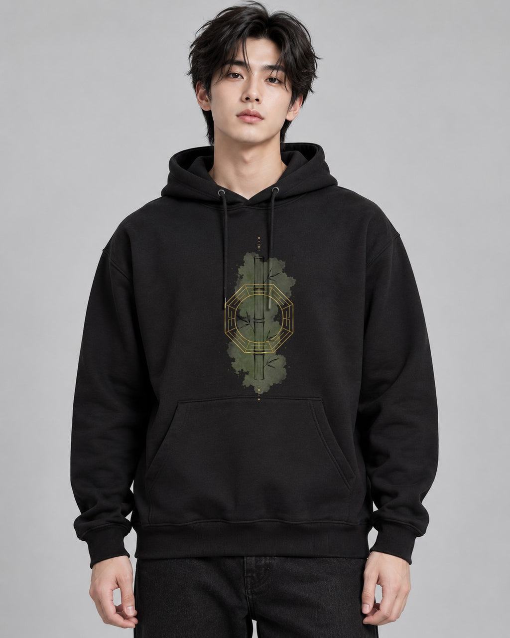 Zen Bamboo Octagon - Black