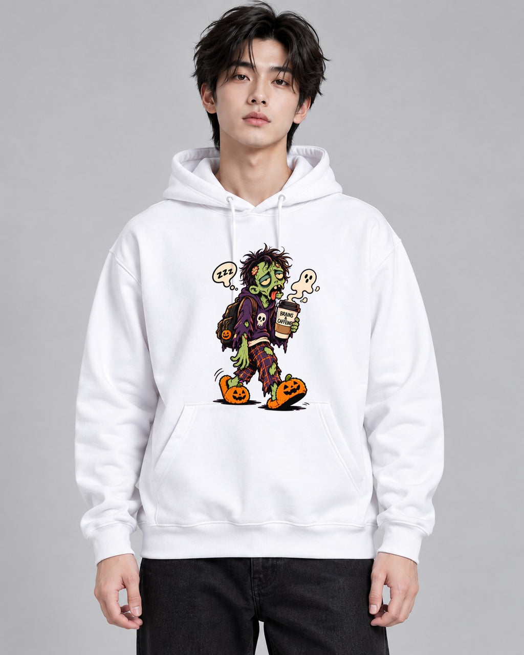 Zombie Coffee Student - White