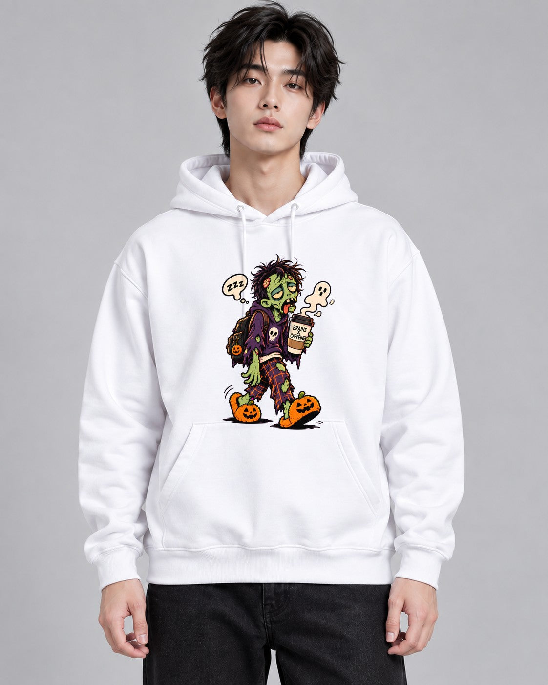 Zombie Coffee Student - White